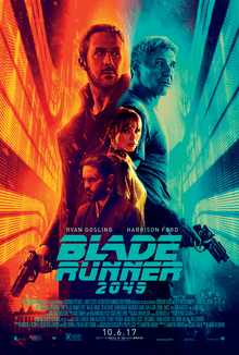 Blade Runner 2049 movie poster. Released October 6, 2017