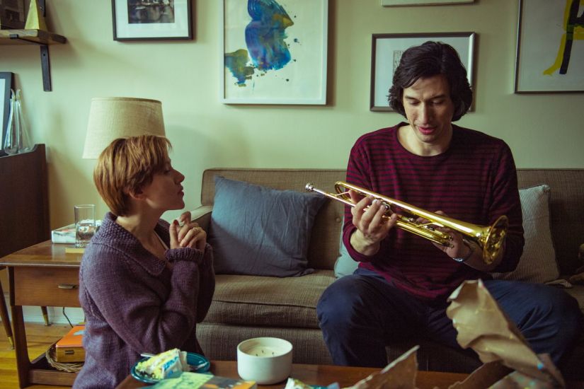 Marriage Story 2019 movie scene. Adam Driver and Scarlett Johansson.