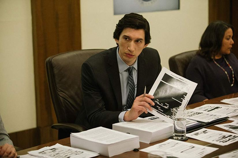 The Report 2019 Adam Driver movie scene