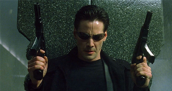 Neo in "The Matrix"